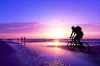 عکس ضد نور دوچرخه سوار